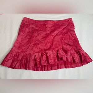 Guess Pink Ruffled Mini Skirt